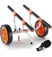 VEVOR Kayak Cart, Heavy Duty 450 LBS Load Capacity Kayak Trailer, Detachable Canoe Trolley Cart w...