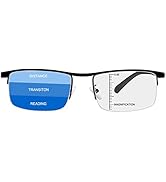 MIRYEA Progressive Multifocus Computer Reading Glasses Blue Light Blocking Multifocal Readers for...