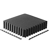 CAP Puzzle Exercise Mats | 1/2” Thick EVA Interlocking Foam Tiles for Home Gym Flooring | Multipl...