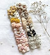 Boutique Baby Girl Hair Ties with Flowers, 28 Pcs Hair Bow Ties for Toddler Girls, Elastics Ponyt...