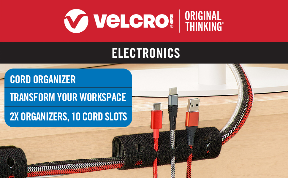 Clutter-free desk with under desk cable management for improved productivity