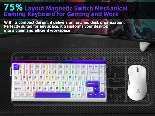 75% percent keyboard