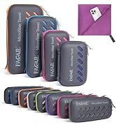 BAGAIL Camping Towel with EVA Case, Compact & Ultra Soft Microfiber Travel Towel - Super Absorben...
