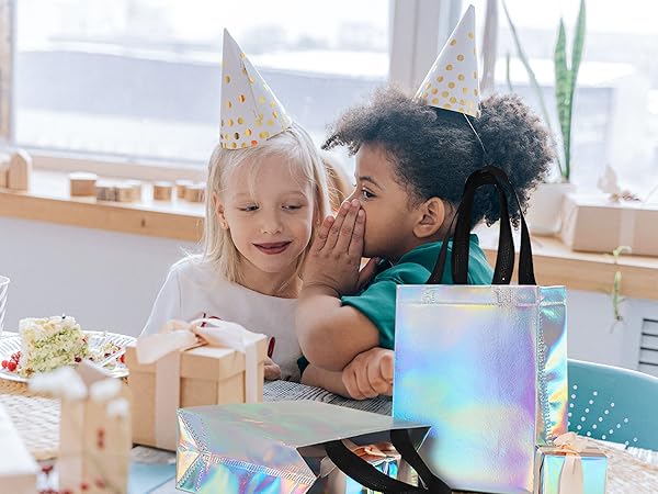 Iridescent small treat bags for gifts