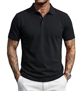 MAGNIVIT Mens Polo Shirts UPF 80+ UV Golf Shirts Moisture Wicking Short Sleeve Quick Dry 3 Button...