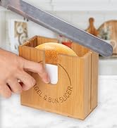 Adjustable Bagel Slicer Holder, Bagel Cutter for Small and Large Bagels with Non-slip Pad, Bread ...