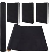 CRASPIRE Self Adhesive Book Cloth Velvet for Book Binding 43.3x14.5 Black Fabric Surface Paper Ba...