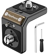 1 Pcs Mini L-Shaped Mount Plate, Right-Angle Plate Mounting Bracket with ARRI, 90° Angle Video Ri...