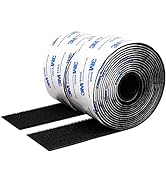 Hook and Loop Tape 2in x 10ft self Adhesive Sticky Back Interlocking Nylon Fabric Fastener Heavy ...