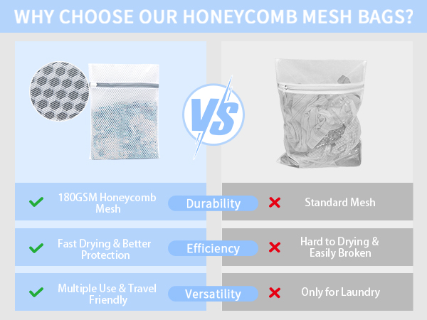 Keep delicate garments safe with our laundry bags for delicates