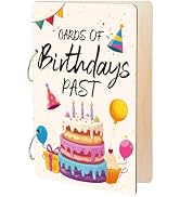 SUPERDANT Birthdays Past Greeting Card Organizer Birthday Cake Gift Card Holder Cake Cards Keeper...