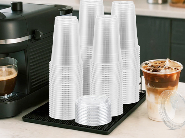 Plastic Cups with Lids