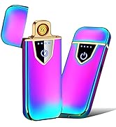 Electronic Lighter, USB Rechargeable Lighter Touch Ignition USB Charging Lighter, Creative Windpr...