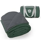 STOVER Large Waterproof Outdoor Stadium Blanket- Extra Thick Soft Fleece Camping Blanket for Trav...
