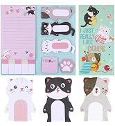 JIANTA Cat Sticky Notes Set, 550 Sheets, I Just Really Like Cats Self-Stick Notes Pads, Cute Cart...