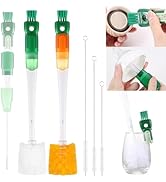 OUTXE 5 Pack Bottle Brush Set, 5-in-1 Multifunctional Water Bottle Cleaning Brush 2 Pack, with Ni...
