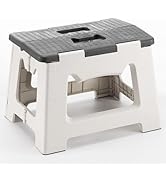 CasaZenith Step Stool Foldable, 9'' Folding Step Stool for Kids & Adults 300 Lb Capacity, Lightwe...