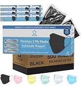 Litepak 500pcs Premium Disposable Face Mask SOFT 3ply Nose Wire