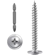 (100 pcs)#8×2" Phillips Truss Head Wood Screws Stainless Steel 410 Quick Metal Self Tapping