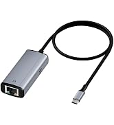 IVSHOWCO 2 in 1 USB-C to Ethernet Gigabit Adapter with 100W Charging Port, USB C to RJ45 Ethernet...