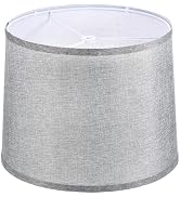 PATIKIL Lamp shades for Table Lamps 11.4" Top x 12.6" Bottom x 9.8" High Drum Lamp shades for Flo...