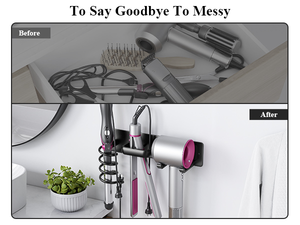 Bathroom Hair Tool Organizer