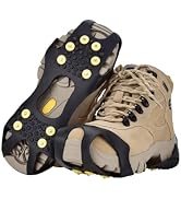 Aliglow Ice Snow Grips Over Shoe/Boot Traction Cleat Spikes Anti Slip Footwear