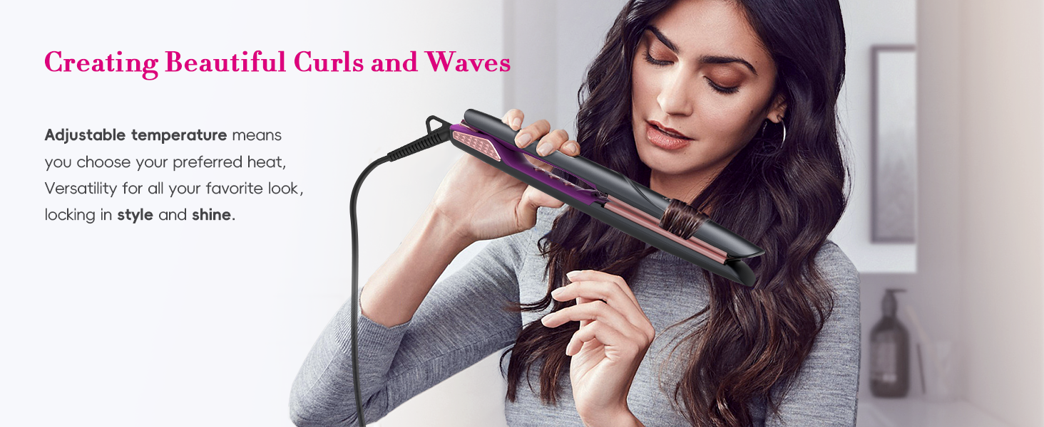 landot hair straightener and curler 2 in 1