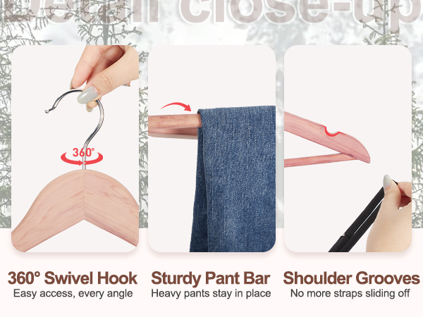cedar wood hangers
