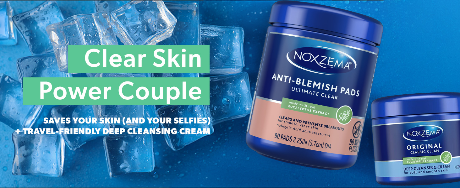 Together, they help refine the look of skin texture for a clean, confident feel—morning and night.
