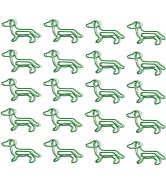 20 Pcs Dachshund Shaped Paper Clips, Cute Small Paper Clips,Cute Paperclips Bookmarks Planner Cli...
