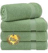 Cotton Paradise Bath Towels, 100% Turkish Cotton 27x54 inch 4 Piece Bath Towel Sets for Bathroom,...