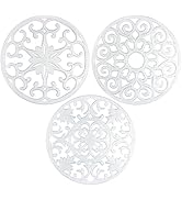 GASARÉ, Extra Large, Thick, 10" Silicone Trivets for Hot Dishes, Pots, and Pans, Hot Pads for Cou...