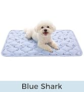 Blue Shark dog cooling blanket