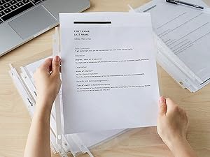 Protects Letter Size Paper