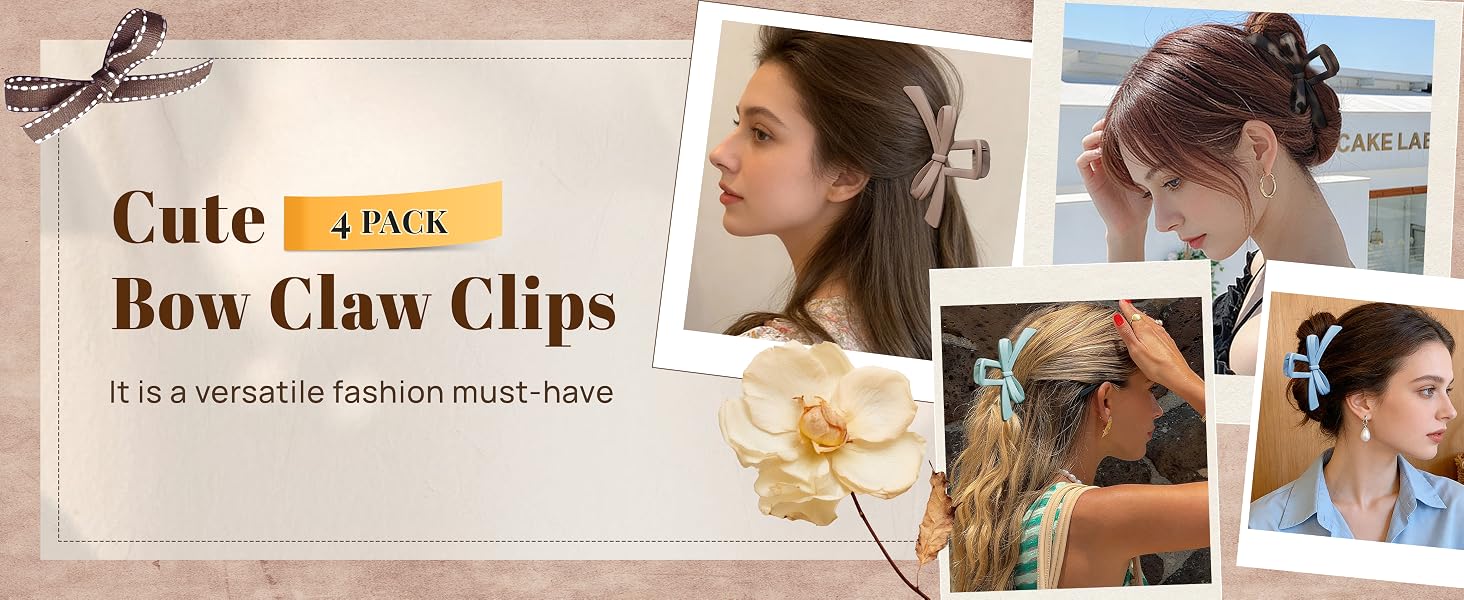 Cute Bow Claw Clip