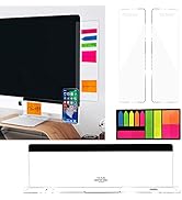 Ysenchan 3PCS Multifunctional Monitor Memo Board (Left, Right & Bottom),Clear Monitor Side Panel,...