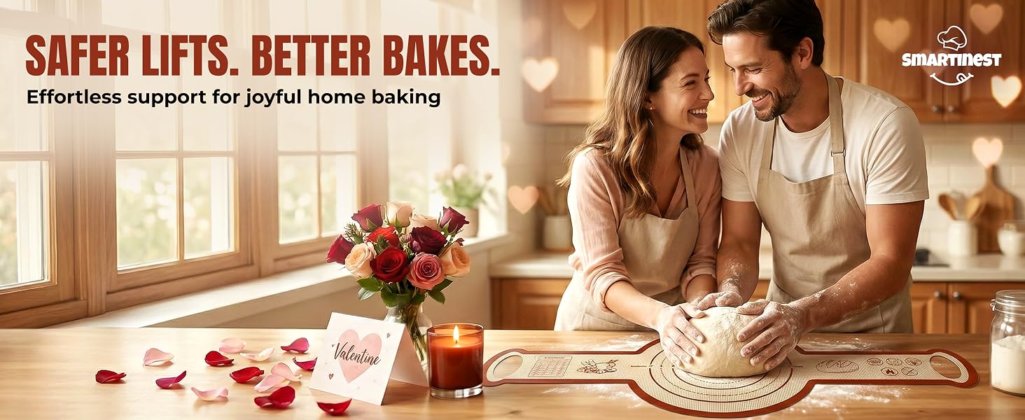 Safer Lifts. Better Bakes. Effortless support for joyful home baking