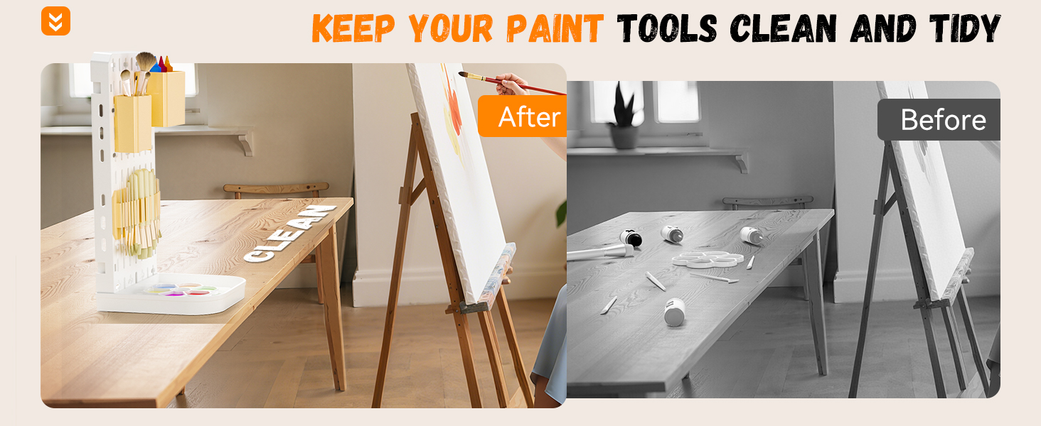 oil paint brush rack