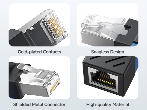 Compact and Flexible 90-Degree Right Angle RJ45 Ethernet Adapter
