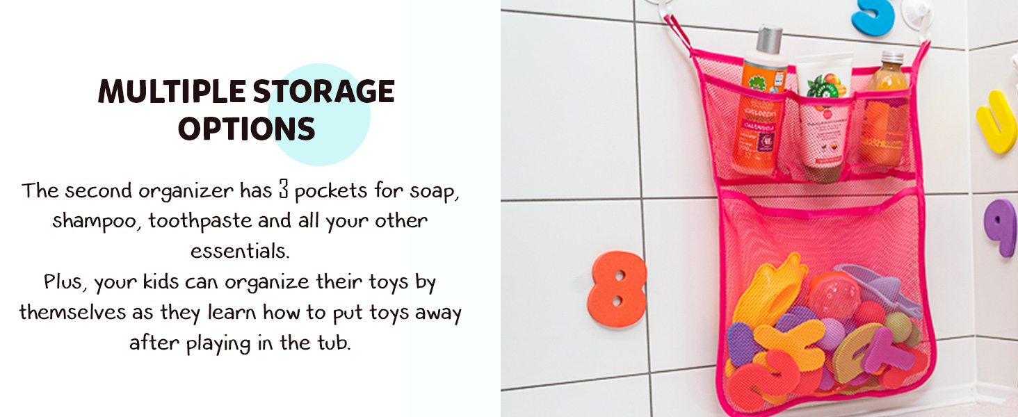 bath toy organizer