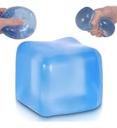 Large Ice Cube Squishy Toy 7cm (2.76Inch), Ssqauvig Big Slow Rising Squishies for Sensory Play, P...