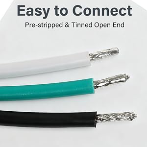 Pre-stripped & Tinned Open End
