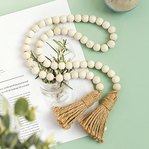 natural bead garland