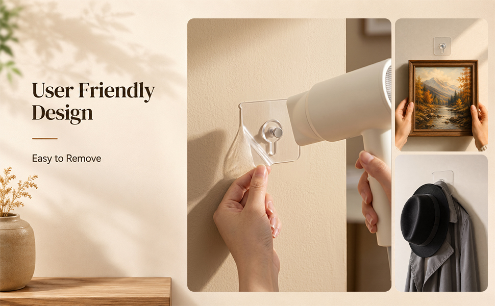 no drill adhesive wall hooks