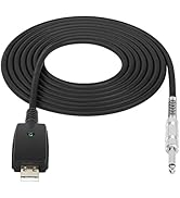 SinLoon USB Guitar Cable,10FT USB 2.0 Interface Male to 6.35mm (1/4inch) TS Mono Electric Guitar ...