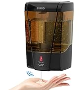 SVAVO Automatic Soap Dispenser Hand Sanitizer Dispenser Wall Mount 600ml/21fl.oz, Touchless Elect...