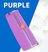 ZEQUAN Small Purple A4 Paper Trimmer, Portable Paper Cutter for Label, Origami, Card, Photo, Coup...