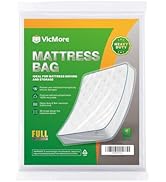 VICMORE Heavy-Duty Full Size Mattress Bag for Moving 54-Inch by 96-Inch Sturdy Mattress Storage B...