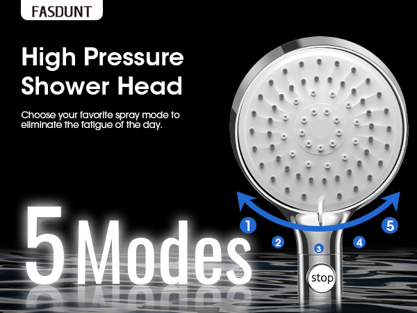 shower head with hose